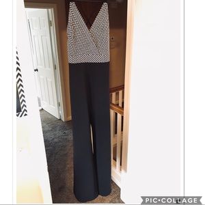Black/white jumpsuit